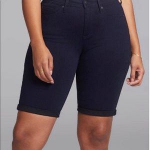 NYDJ Bowen Rolled-Hem Shape Shorts